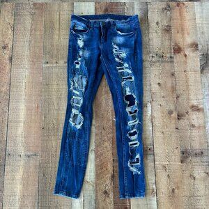 Blank NYC Distressed Medium Wash Women’s Skinny Jeans Size 30 Denim Ripped Style